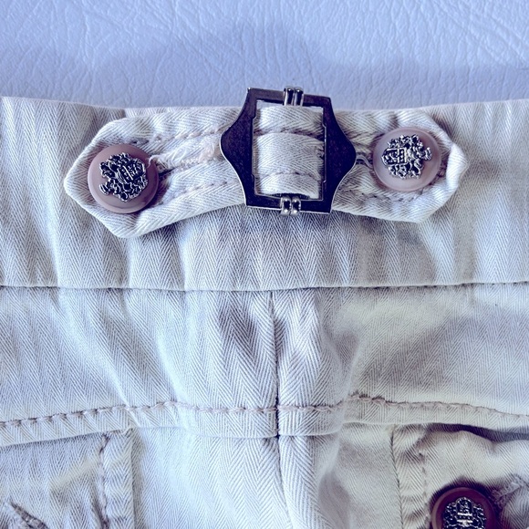 Iv. Cielo Vintage Y2K Beige Capris with Lace-Up Cuffs sz L - Picture 5 of 8